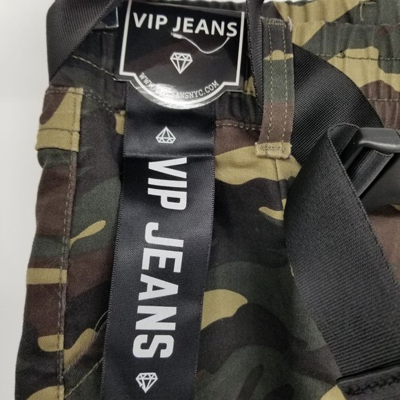 NWT VIP Jeans High Rise Baggy Fit Camouflage Joggers Size 1/2 - Picture 7 of 14